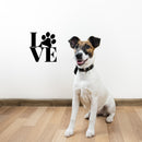Vinyl Wall Art Decal - Love Paws - 11" x 12" - Cute Paw Shape Pets Doggie Kitty Dogs Quote Sticker For Home Office Bedroom Living Room Dog Cat Lovers Decor 3