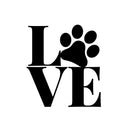 Vinyl Wall Art Decal - Love Paws - 11" x 12" - Cute Paw Shape Pets Doggie Kitty Dogs Quote Sticker For Home Office Bedroom Living Room Dog Cat Lovers Decor 1