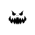 Vinyl Wall Art Decal - Pumpkin Face - Ghost Design Seasonal Halloween Quote Sticker For Entryway Storefront Office Window Living Room Scary Spooky Decor 1