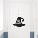 Vinyl Wall Art Decal - I Witch You A Happy Halloween - 16.5" x 22" - Hat Design Seasonal Halloween Quote Sticker For Entryway Storefront Office Living Room Scary Spooky Decor 3