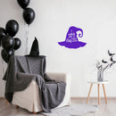 Vinyl Wall Art Decal - I Witch You A Happy Halloween - 16.5" x 22" - Hat Design Seasonal Halloween Quote Sticker For Entryway Storefront Office Living Room Scary Spooky Decor 3