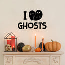 Vinyl Wall Art Decal - I Feel Ghost - 10" x 15" - Heart Design Seasonal Halloween Quote Sticker For Entryway Storefront Office Living Room Cute Spooky Decor 2