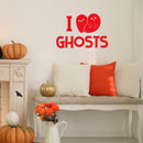 Vinyl Wall Art Decal - I Feel Ghost - 10" x 15" - Heart Design Seasonal Halloween Quote Sticker For Entryway Storefront Office Living Room Cute Spooky Decor 2