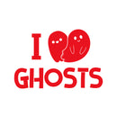 Vinyl Wall Art Decal - I Feel Ghost - 10" x 15" - Heart Design Seasonal Halloween Quote Sticker For Entryway Storefront Office Living Room Cute Spooky Decor 1