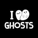 Vinyl Wall Art Decal - I Feel Ghost - 10" x 15" - Heart Design Seasonal Halloween Quote Sticker For Entryway Storefront Office Living Room Cute Spooky Decor 1