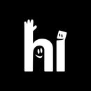 Vinyl Wall Art Decal - Hi Face - 14.5" x 12" - Trendy Inspirational Educational Back to School Design Sticker For Classroom Kids Room Home Kindergarten Funny Playroom Preschool Decor 1