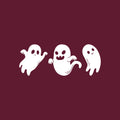 Vinyl Wall Art Decal - Ghost - 33" x 13" - Seasonal Cute Shape Horror Sticker For Entryway Storefront Office Living Room Window School Classroom Scary Spooky Decor 1