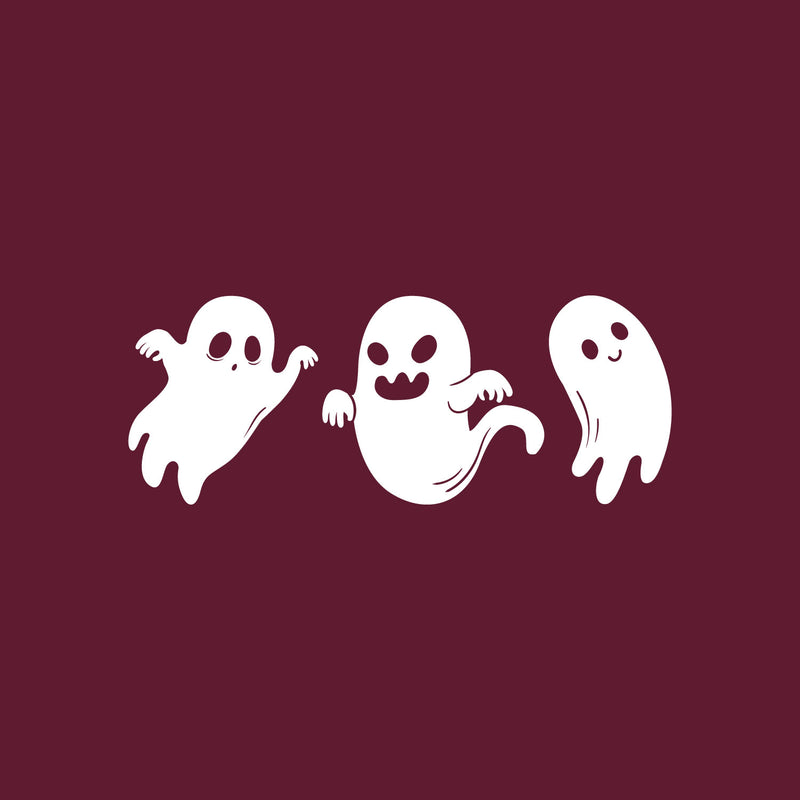 Vinyl Wall Art Decal - Ghost - 33" x 13" - Seasonal Cute Shape Horror Sticker For Entryway Storefront Office Living Room Window School Classroom Scary Spooky Decor 1