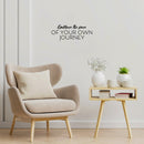 Vinyl Wall Art Decal - Embrace The Pace Of Your Own Journey - 9. Lovely Inspiring Optimistic Quote Sticker For Home Bedroom Living Room School Office Coffee Shop Decor 3