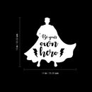 Vinyl Wall Art Decal - Be Your Own Hero - 13" x 14" - Modern Inspirational Lovely Quote Sticker For Home School Classroom Kids Room Bedroom Playroom Toddlers Decor 4