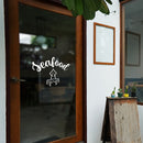 Vinyl Wall Art Decal - Seafood - 16.5" x 21.5" - Modern Inspirational Quote Octopus Design Sticker for Home Kitchen Window Restaurant Storefront Decor 3