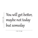 Vinyl Wall Art Decal - You Will Get Better - 14. Trendy Motivating Positive Lifestyle Quote Sticker For Home Bedroom Closet Living Room School Office Gym Fitness Decor 4