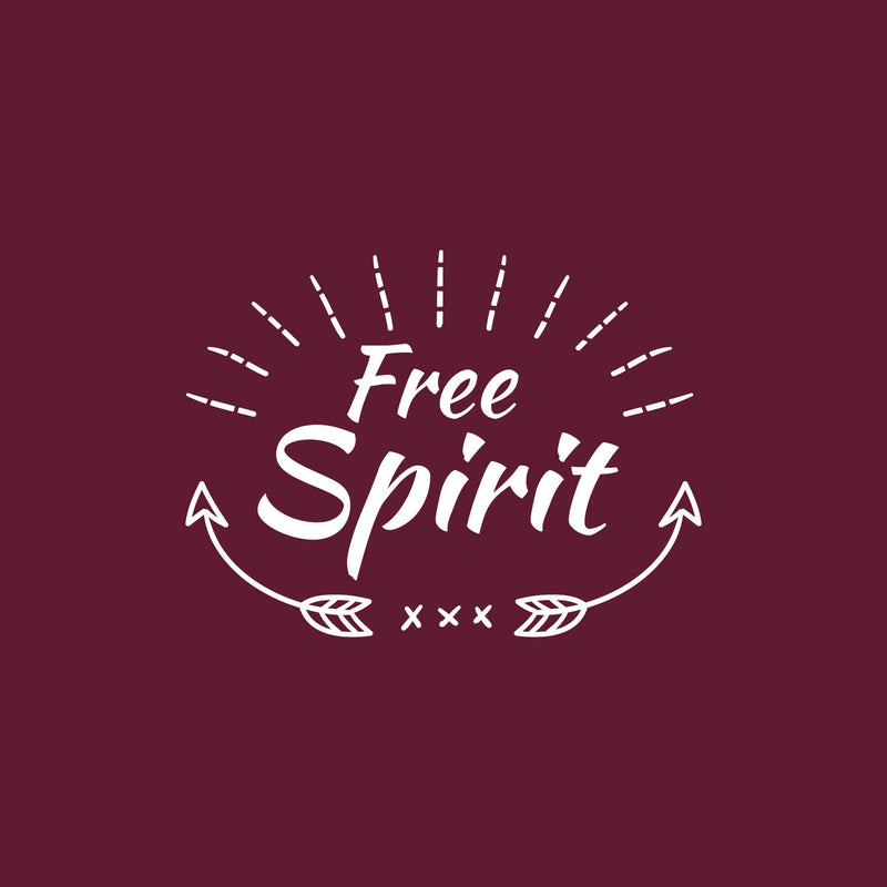 Vinyl Wall Art Decal - Free Spirit - 15" x 20" - Trendy Lovely Inspirational Good Vibes Quote Sticker For Home Bedroom Closet Living Room Boutique Office Coffee Shop Decor 1