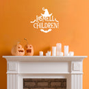 Vinyl Wall Art Decal - I Smell Children! - Trendy Funny Halloween Witch Hat Design Sticker For Home Living Room Windows Doors Storefront Office Coffee Shop Spooky Decor 5