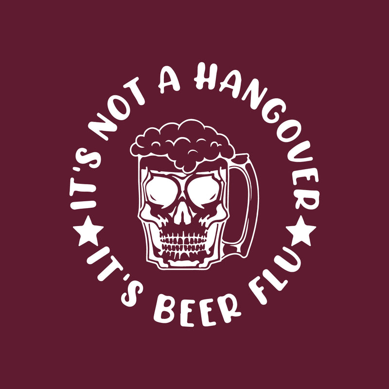 Vinyl Wall Art Decal - It's Not A Hangover It's Wine Flu - 18" x 17" - Sarcastic Funny Adult Joke Quote Sticker For Wine Tasting Room Bar Pub Restaurant Storefront Decor 1