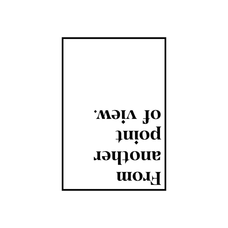 Vinyl Wall Art Decal - From Another Point Of View - - Modern Motivational Goals Quote Sticker For Home School Bedroom Work Office Classroom Decor 1