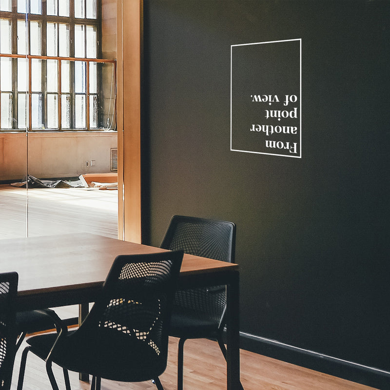 Vinyl Wall Art Decal - From Another Point Of View - - Modern Motivational Goals Quote Sticker For Home School Bedroom Work Office Classroom Decor 5