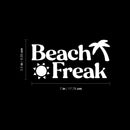 Vinyl Wall Art Decal - Beach Freak - 3.5" x 7" - Inspiring Positive Summer Vibes Quote Sun Palm Design Sticker For Home Office Laptops Notebooks Cars Windows Decor 4