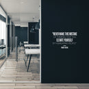 Vinyl Wall Art Decal - Never Make This Mistake - 16.5" x 25" - Modern Inspirational Lovely Positive Quote Sticker For Living Room Playroom Classroom School Office Coffee Shop Decor 3