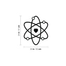 Vinyl Wall Art Decal - Proton Love - Modern Motivational Cute Science Sticker For Children Home Office Nursery Bedroom School Classroom Educational Kids Room Decor 4