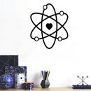 Vinyl Wall Art Decal - Proton Love - 20" x 24" - Modern Motivational Cute Science Quote Sticker For Home Office Nursery Bedroom School Classroom Planet Kids Room Decor 3