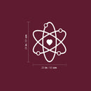 Vinyl Wall Art Decal - Proton Love - 20" x 24" - Modern Motivational Cute Science Quote Sticker For Home Office Nursery Bedroom School Classroom Planet Kids Room Decor 4