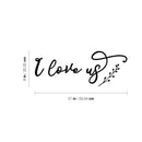 Vinyl Wall Art Decal - I Love Us - 21" x 8" - Trendy Inspirational Quote Sticker For Family Home Office Couple Living Room Entryway Store Decor 4