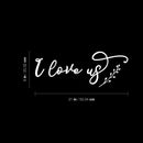 Vinyl Wall Art Decal - I Love Us - 21" x 8" - Trendy Inspirational Quote Sticker For Family Home Office Couple Living Room Entryway Store Decor 4