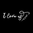 Vinyl Wall Art Decal - I Love Us - 21" x 8" - Trendy Inspirational Quote Sticker For Family Home Office Couple Living Room Entryway Store Decor 1