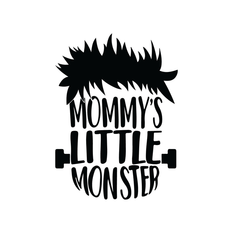 Vinyl Wall Art Decal - Mommy's Little Monster - 19" x 14" - Lovely Funny Quote Sticker For Home Bedroom Kids Room Baby's Nursery Playroom Kindergarten Daycare Decor 1