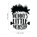Vinyl Wall Art Decal - Mommy's Little Monster - Lovely Funny Quote Sticker For Home Bedroom Kids Room Baby's Nursery Playroom Kindergarten Daycare Decor 4