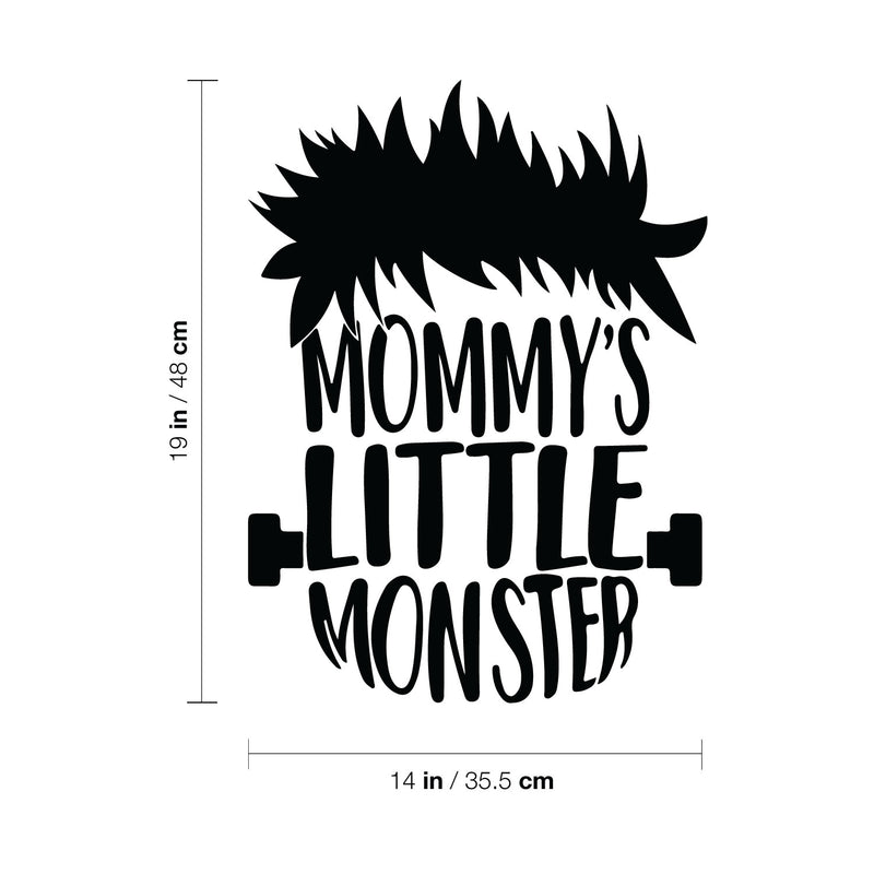 Vinyl Wall Art Decal - Mommy's Little Monster - 19" x 14" - Lovely Funny Quote Sticker For Home Bedroom Kids Room Baby's Nursery Playroom Kindergarten Daycare Decor 4