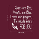 Vinyl Wall Art Decal - Roses Are Red - 17" x 15" - Trendy Positive Sarcastic Adult Joke Quote Sticker For Home Bedroom Living Room Office Coffee Shop Storefront Decor 4