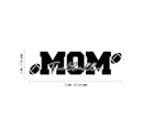 Vinyl Wall Art Decal - Football MOM - Modern Cute Funny Lovely Quote Sticker For Home Kids Room Baby's Nursery Living Room Playroom Kindergarten Daycare Decor 4