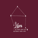 Vinyl Wall Art Decal - Libra - 18" x 15" - Zodiac Constellation Modern Inspirational Astrology Quote Sticker For Home Office Bedroom Closet Mirror Living Room Decor 1