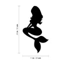 Vinyl Wall Art Decal - Mermaid Girl - 20" x 11" - Modern Fantasy Cute Sticker For Girls Home Bedroom Living Room Office Nursery Daycare Children Playroom Decor 4