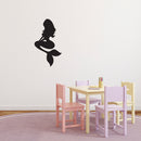 Vinyl Wall Art Decal - Mermaid Girl - 20" x 11" - Modern Fantasy Cute Sticker For Girls Home Bedroom Living Room Office Nursery Daycare Children Playroom Decor 3