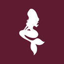 Vinyl Wall Art Decal - Mermaid Girl - 20" x 11" - Modern Fantasy Cute Sticker For Girls Home Bedroom Living Room Office Nursery Daycare Children Playroom Decor 1