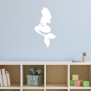 Vinyl Wall Art Decal - Mermaid Girl - 20" x 11" - Modern Fantasy Cute Sticker For Girls Home Bedroom Living Room Office Nursery Daycare Children Playroom Decor 3