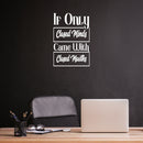 Vinyl Wall Art Decal - If Only Closed Minds Came With Closed Mouths - 25" x 17" - Trendy Sarcastic Adult Joke Quote Sticker For Home Office Bedroom Living Room Decor 3