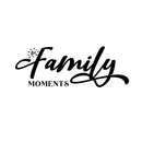 Vinyl Wall Art Decal - Family Moments - Inspirational Couples Love Heart Shape Design Sticker For Bedroom Closet Mirror Glass Living Room Entryway Door Decor 1