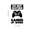 Vinyl Wall Art Decal - Do Not Disturb Gamer At Work - 18. Trendy Funny Motivational Positive Control Console Design Sticker For Home Playroom Gaming Room Classroom Office Decor 4