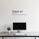 Vinyl Wall Art Decal - Gam Er. A Person Who Has Realized That Real Life Is Too Boring - 8. Trendy Funny Positive Quote Sticker For Home Playroom Gaming Room Classroom Office Decor 2
