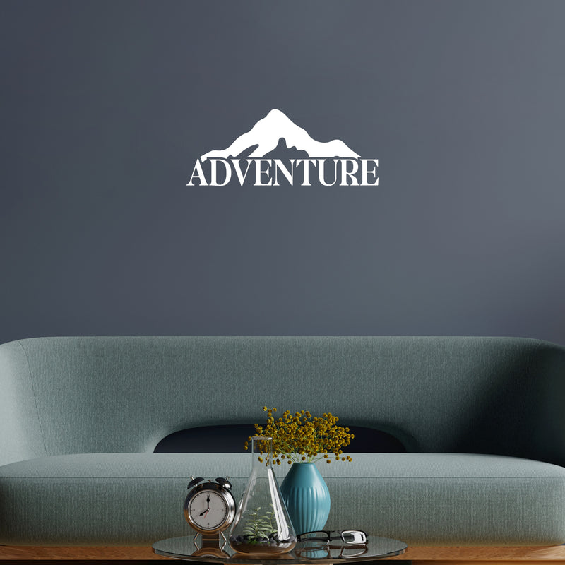 Vinyl Wall Art Decal - Adventure - 10" x 25" - Modern Inspirational Positive Good Vibes Quote Sticker For Home Living Room Kids Bedroom Playroom Classroom School Office Decor 2