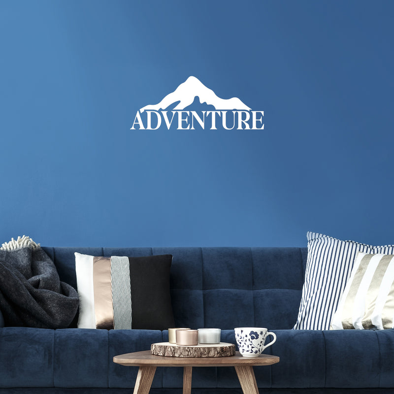 Vinyl Wall Art Decal - Adventure - 10" x 25" - Modern Inspirational Positive Good Vibes Quote Sticker For Home Living Room Kids Bedroom Playroom Classroom School Office Decor 3