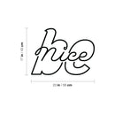 Vinyl Wall Art Decal - Be Nice - Trendy Positive Lovely Kindness Quote Sticker For Home Kids Bedroom Room Playroom Family Room School Classroom Office Decor 4