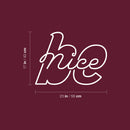 Vinyl Wall Art Decal - Be Nice - 17" x 23" - Trendy Positive Lovely Kindness Quote Sticker For Home Kids Bedroom Room Playroom Family Room School Classroom Office Decor 4