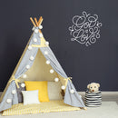 Vinyl Wall Art Decal - God Is Love - 23" x 22" - Trendy Inspirational Spiritual Religious Quote Sticker For Home Office Church Living Room Bedroom Decor 2