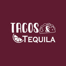 Vinyl Wall Art Decal - Tacos & Tequila - 12" x 26.5" - Trendy Sarcastic Funny Adult Quote Sticker For Home Bar Kitchen Restaurant Wine Cellar Food Store Shopfront Decor 1