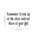 Vinyl Wall Art Decal - Remember To Look Up - Trendy Positive Inspirational Fun Quote Sticker For Home Bedroom Living Room Playroom School Office Coffee Shop Decor 4